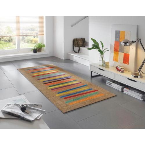 Présentation de Zoom sur Tapis Wash Dry Multicolore, Polyamide, Dos Caoutchouc Nitrile