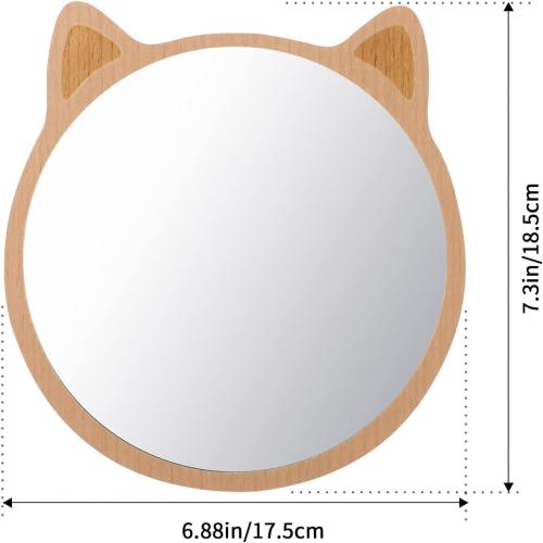 Présentation de Miroir bureau chat, décor salle de bain, voyage en situation