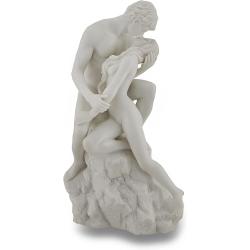 Présentation Statue Amoureux, Sculpture Nue, Finition Marbre Blanc