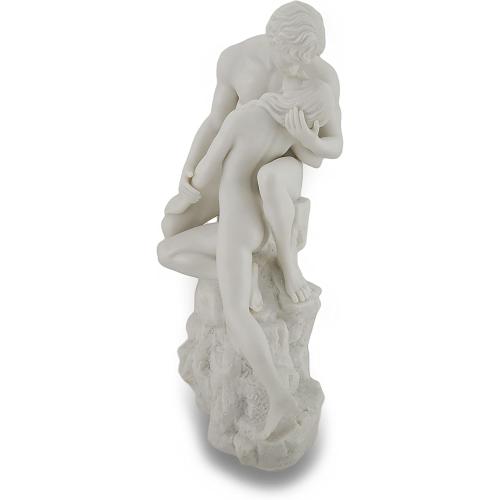 Présentation de Zoom sur Statue Amoureux, Sculpture Nue, Finition Marbre Blanc