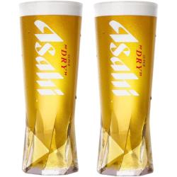 Présentation Verres à bière Asahi, lot de 2, accessoires bar