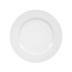 Présentation Assiette plate porcelaine blanche Seltmann, élégante décoration