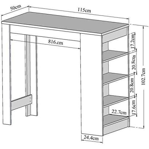 Présentation de Zoom sur Meuble Bar Blanc Symbiosis Aravis, Design Élégant