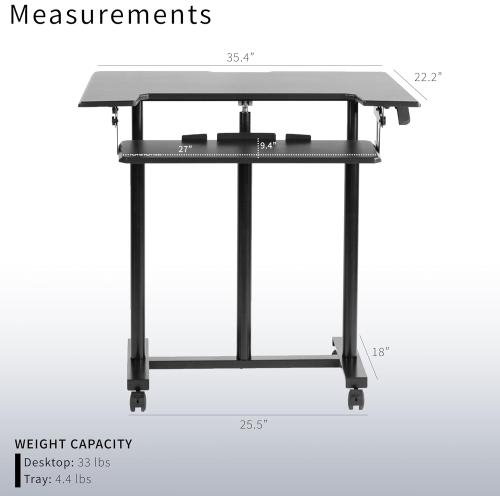 Présentation de Zoom sur Bureau Metal Noir VIVO, Design Moderne, Ergonomique