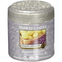 Présentation Yankee Candle Bougie parfumée Citron Lavande Spheres