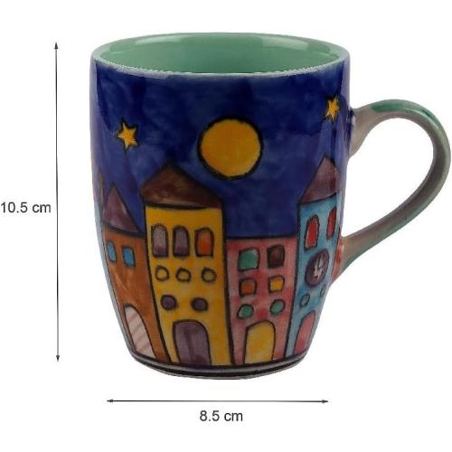 Présentation de Zoom sur Tasses à café Gall Amp Zick, motif ville, céramique