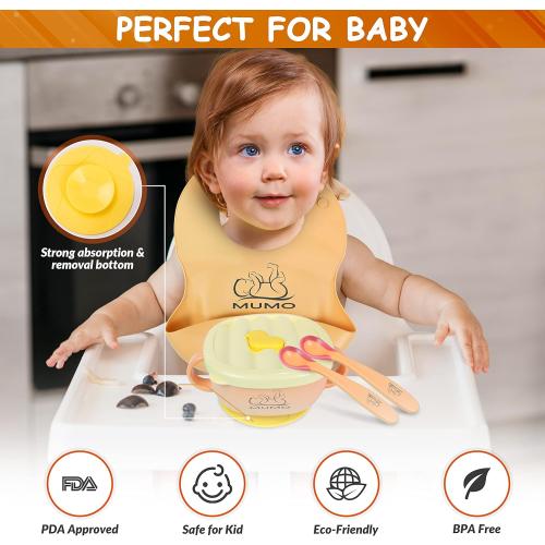 Présentation de Zoom sur Cuillères de détente enfants, silicone orange, 2 pièces