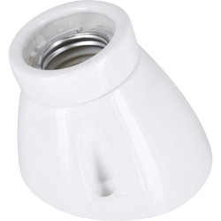 Présentation Lampe encastrable porcelaine E27, vernis blanc HAVA