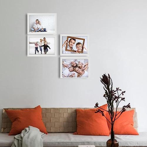 Présentation de Zoom sur Cadres photo blancs Ikea Fiskbo, lot de 4, A4