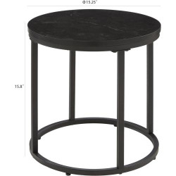 Table d'appoint ronde moderne Ball  en situation