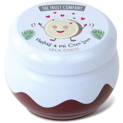 Présentation Bougie Coco Parfumée, The Fruit Company, 50g