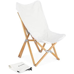 Présentation Chaise Pliante Papillon Bois, Toile Lavable, Exterieur Camping Jardin Terrasse