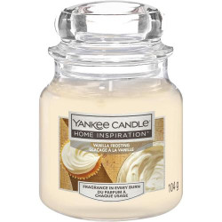 Présentation Yankee Candle Glacage Vanille, Petit Pot Crème Parfumé