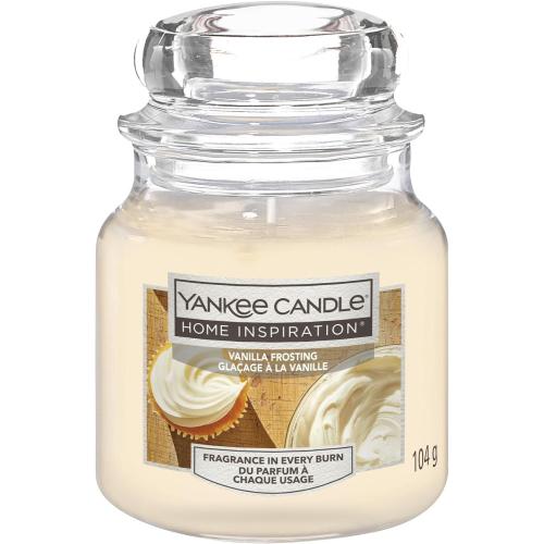 Présentation de Présentation Yankee Candle Glacage Vanille, Petit Pot Crème Parfumé