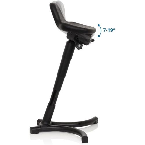 Présentation de Zoom sur Tabouret Ergonomique Hjh Office 830026, Mousse Rigide, Soutien Lombaire