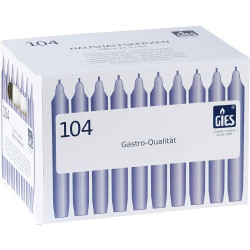 Présentation Gies Carton 104 Bougies Chandelles Champagne 180 mm