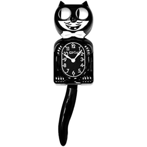 Présentation de Horloge Murale Chat Noir 33 cm, Hotrodspirit en situation