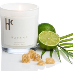 Bougies parfumées Hillside Candle Havana, luxe automnal en situation