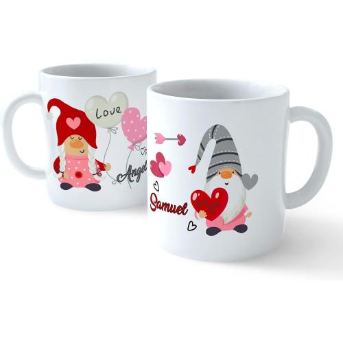 Présentation de Tasses de Noël personnalisées, cadeau spécial, lot de 2 en situation