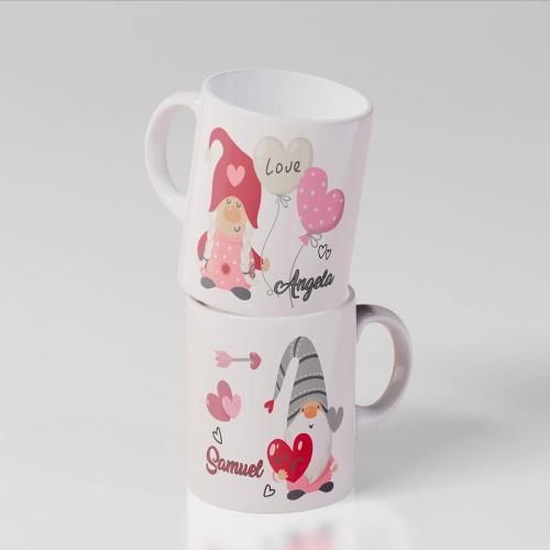 Présentation de Zoom sur Tasses de Noël personnalisées, cadeau spécial, lot de 2