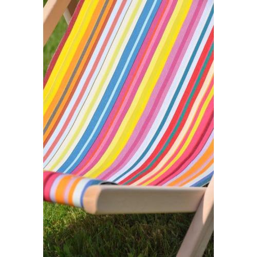 Présentation de Zoom sur Chaise longue chilienne Jour de Fête, Toiles du Soleil