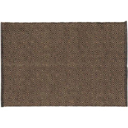 Présentation Tapis Rectangle Livio Noir, Jute, Douceur d'Intérieur