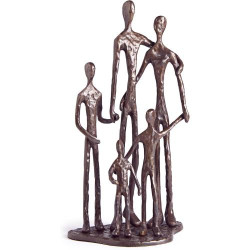 Présentation Danya B, Étagère Sculpture Métal, Famille Cinq Personnes