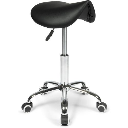 Présentation de Présentation Tabouret Selle Ergonomique Noir, Bureau, Travail, Réglable