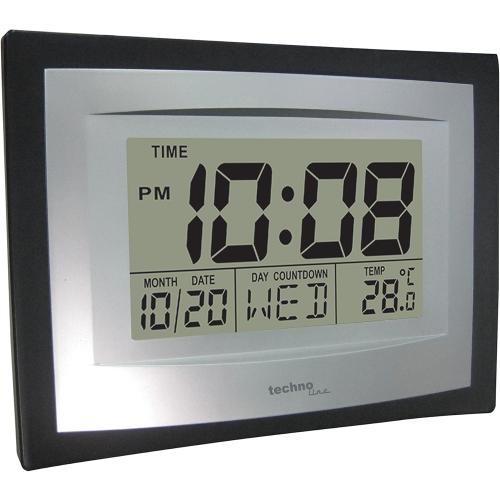 Présentation de Horloge Quartz Argent Technoline WS8004 Élégance Moderne en situation