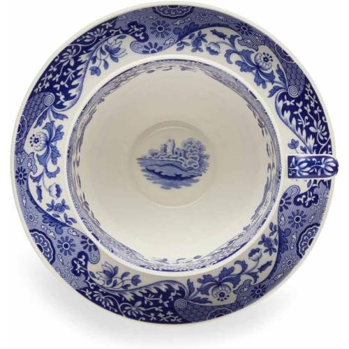 Présentation de Zoom sur Tasse Soucoupe Géantes Bleues Spode, Design Italien