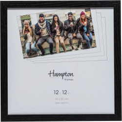 Présentation Cadre photo carre plexiglas noir Hampton Frames