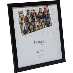 Cadre photo carre plexiglas noir Hampton Frames en situation