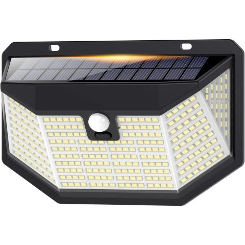 Présentation de Présentation Lampe Solaire Extérieure 300LED, Détecteur Mouvement, Étanche