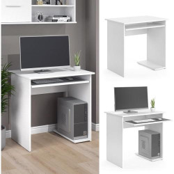 Bureau Vicco Nick, Blanc, Design Moderne, Pratique en situation