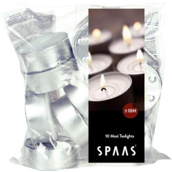 Présentation Spaas Sac Bougies Chauffe Plats Maxi 40 Blanc 10h