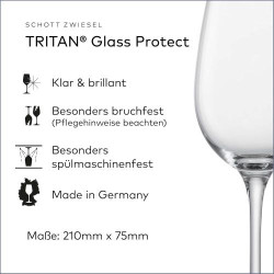 Verres à vin blanc Schott Zwiesel Classico, lot de 6 en situation