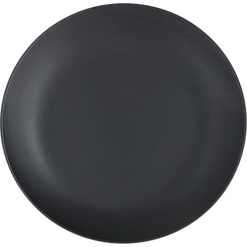 Présentation de Zoom sur Assiettes plates noires MamboCat, lot de 6, design moderne