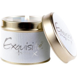 Présentation Lily Flame Bougie Exquise, Étain Blanc, Parfum Élégant