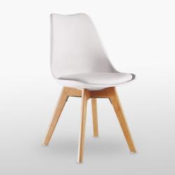 Présentation Chaise Salle à Manger Bois Blanc Design Élégant