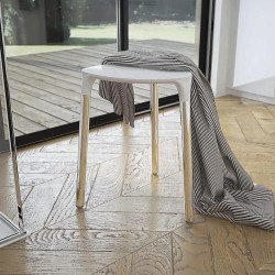 Tabouret Plastic Blanc Gedy SGABELLI G 21720200000 en situation