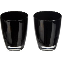 Présentation Verres Excelsa Happy, Noir, Coffret 2 pièces