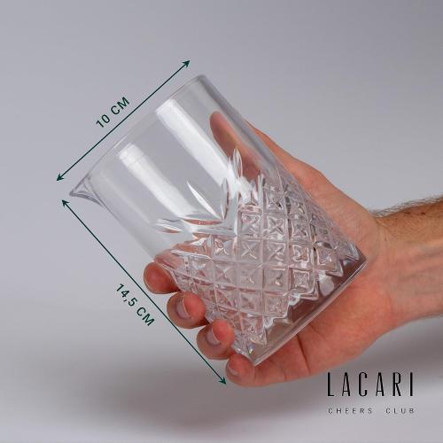 Présentation de Zoom sur Verre mélangeur cocktail 650 ml, Lacari Home Living