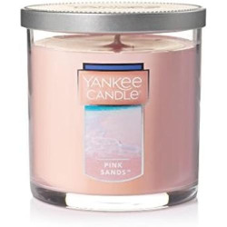 Présentation Bougie Cylindre Talc Bébé Yankee Candle Blanc 198g