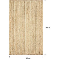 Présentation Tapis Jute Naturel Fait Main Ripaz, Décoration Intérieure