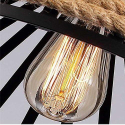 Lustre plafonnier industriel Retro Vintage, luminaire loft, lampe de table en situation