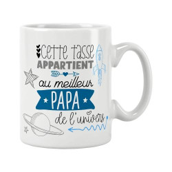 Présentation Mug Papa en Céramique Haute Qualité - Idéal pour Futur Papa