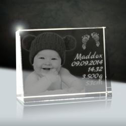 Cadre Photo 3D en Verre, Photo Personnalisée, Plat en situation