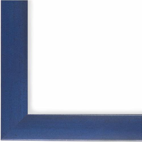 Présentation de Zoom sur Cadre photo bleu foncé, bois MDF, vitre antireflet