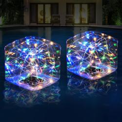 Présentation Lampe Solaire Flottante LED Colorée, Décoration Piscine