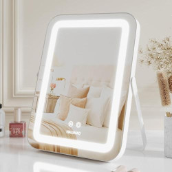 Présentation Miroir maquillage LED Halumao, éclairage 3 couleurs